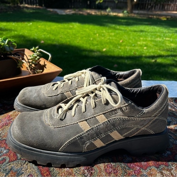 Men's BED | STU Suede Square Toe Lace Up Oxfords Shoes - NWOB | Size 44 - Picture 1 of 7